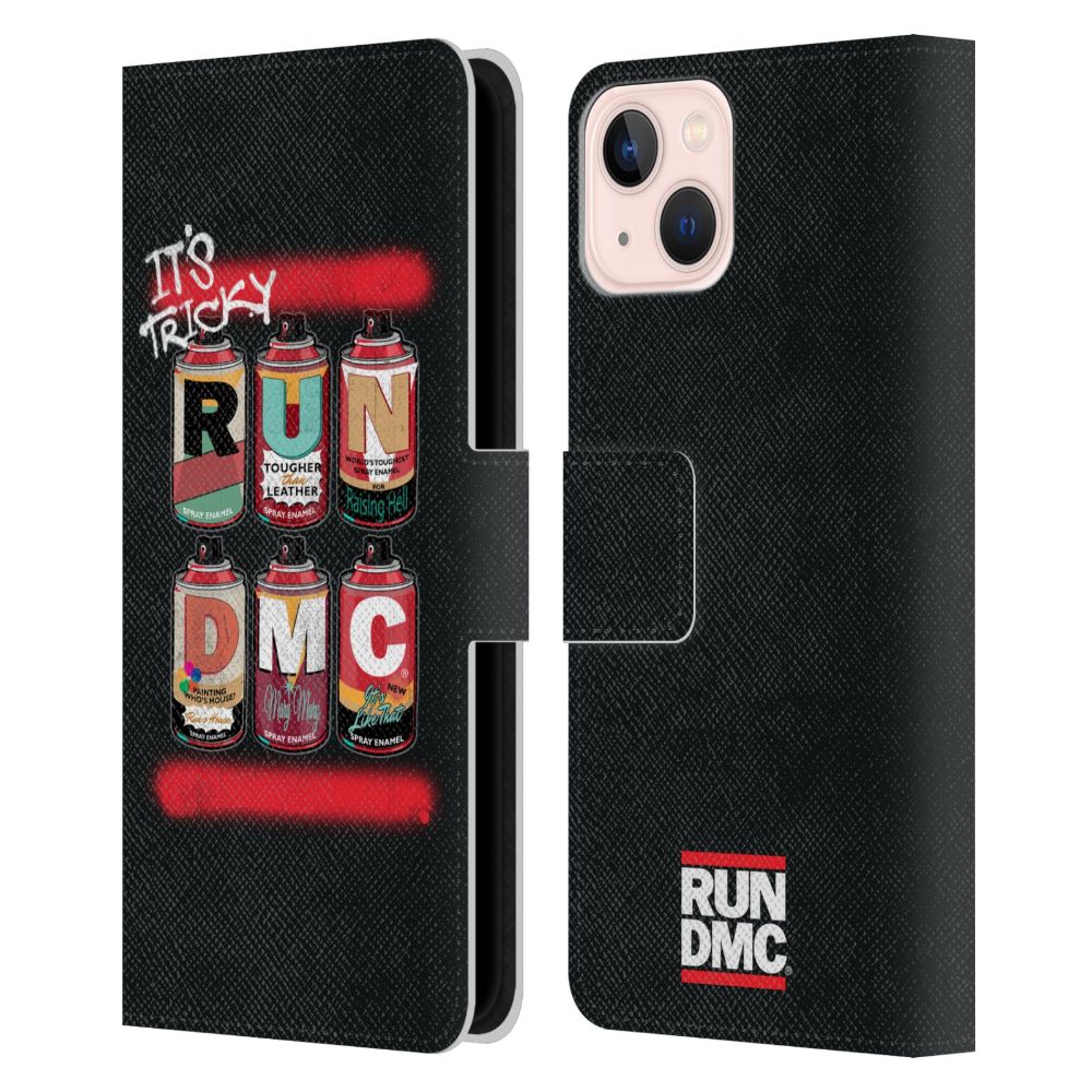 RUN DMC ランディーエムシー - Key Art / Logo レザー手帳型 / Apple iPhoneケース - PGS